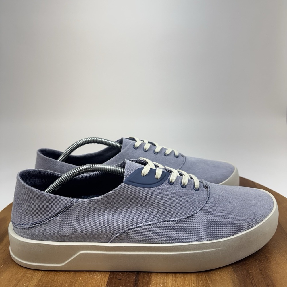 New NWT Mens Olukai Tradewind Navy Blue Canvas Casual Sneakers Shoes Size 12 D